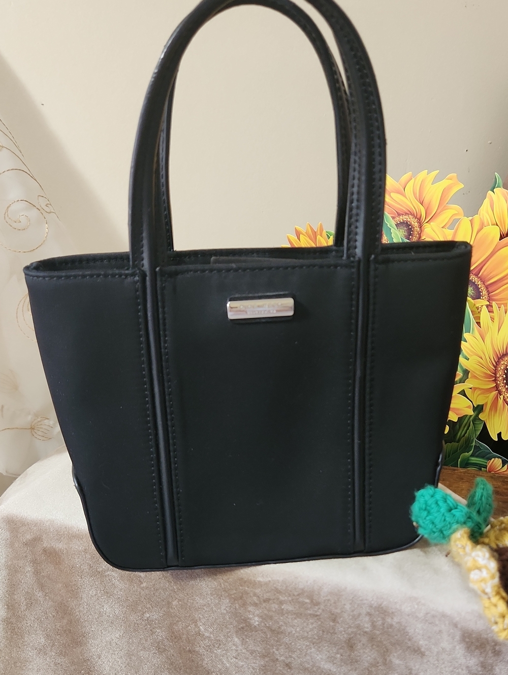 Nine West Black Mini Bag with Dual Top Handles
